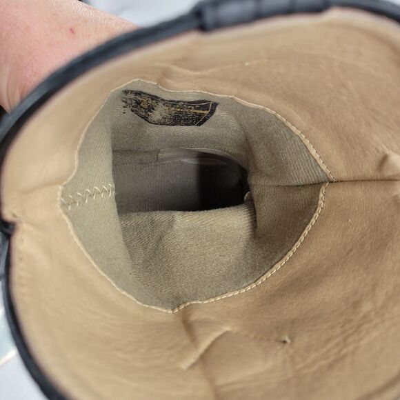 Roper Western Boots Girls Size 2 Black Purple Square Toe Bling Cowgirl Pull On - Picture 8 of 9